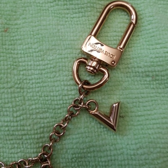 Authentic Louis Vuitton Stripes Flowers Bag Charm - Picture 7 of 8